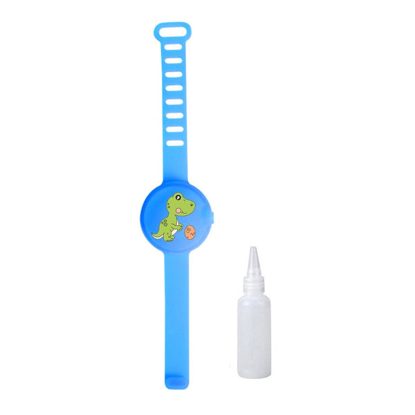 1-5PC Adult Kid Liquid Wristband Hand Dispenser Handwash Gel With Whole Sanitizing Dinosaur Print Sanitizer Bracelet