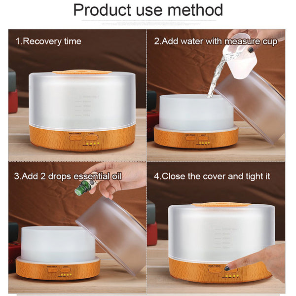Multi-Color LED 500ml Humidifier