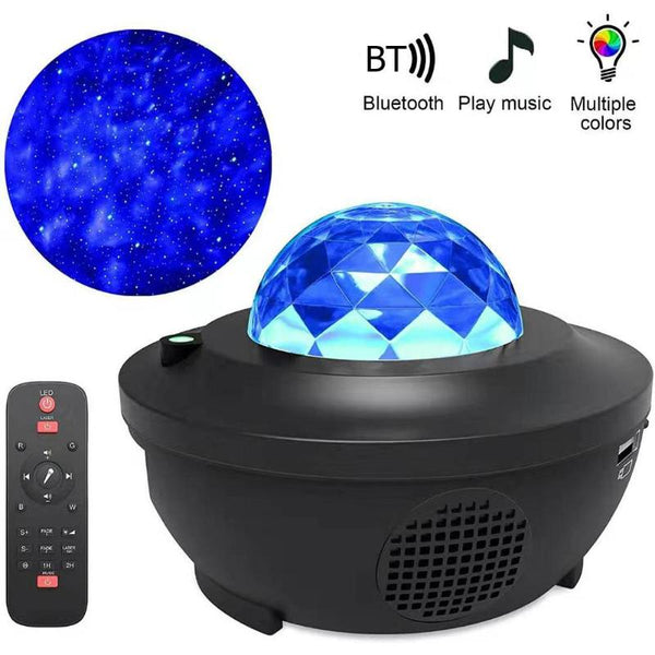 Colorful Starry Sky Projector Bluetooth USB Voice Control Music Player LED Night Light USB Charging Projection Lamp Kids Gift