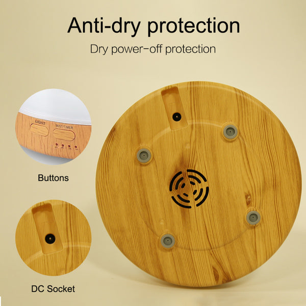 Multi-Color LED 500ml Humidifier