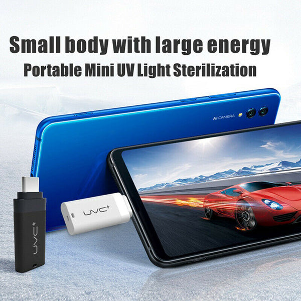 Portable UVC disinfection UV LED light mobile phone USB interface plug power supply Mini Bactericidal  Ultraviolet Lamp