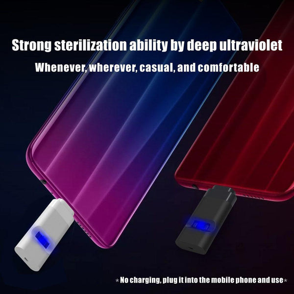 Mini USB Ultraviolet Germicidal Light  DC5V Portable Handheld UVC LED Sterilizing Lamp For Masks Cups Tablewares