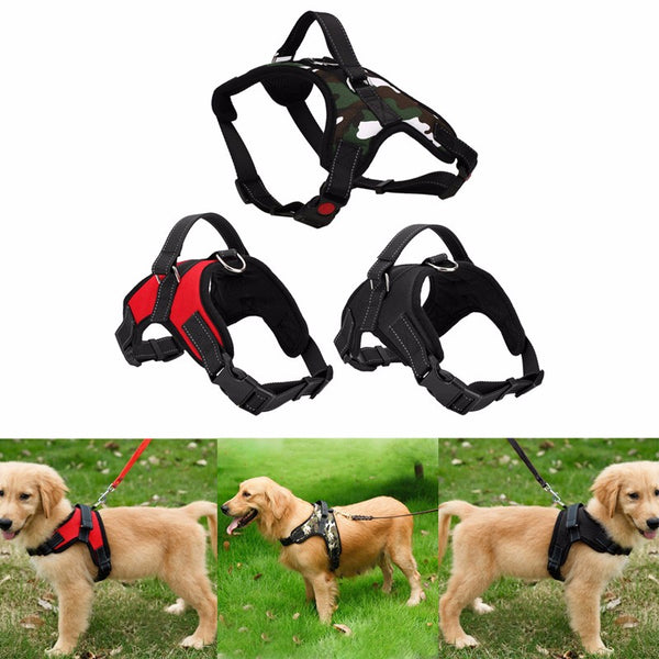 Adjustable Pet Puppy Large Dog Harness for Small Medium Large Dogs Animals Pet Walking Hand Strap Dog Supplies 3 Colors